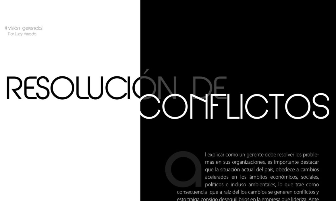 Resolución de Conflictos – visión gerencial