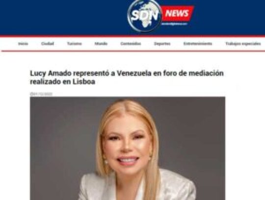 Lucy Amado representó a Venezuela en foro mundial de mediación