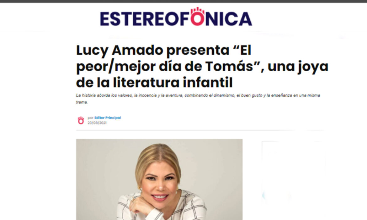 Lucy Amado presenta “El peor/mejor día de Tomás”, una joya de la literatura infantil